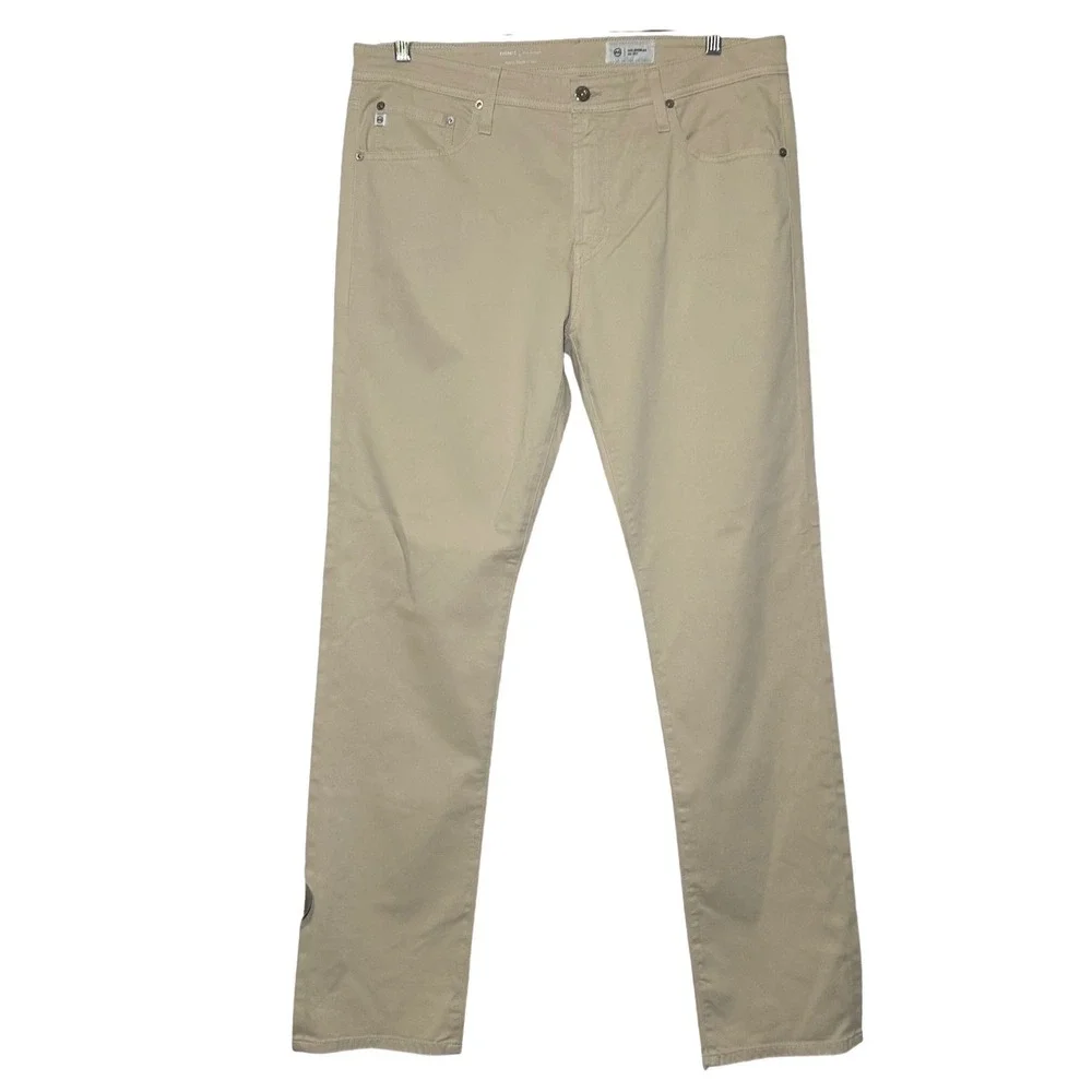 AG Adriano Goldschmied Everett Sueded Slim Straight Pants men's 36 x 34 classic